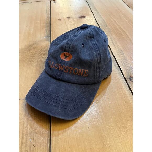 Yellowstone Baseball Hat. Unisex Adult. Navy. Cotton. Adjustable. ranch cowboy - Picture 1 of 6